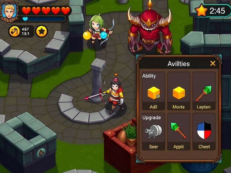 Archero Brave S Challenge equipment upgrade screen