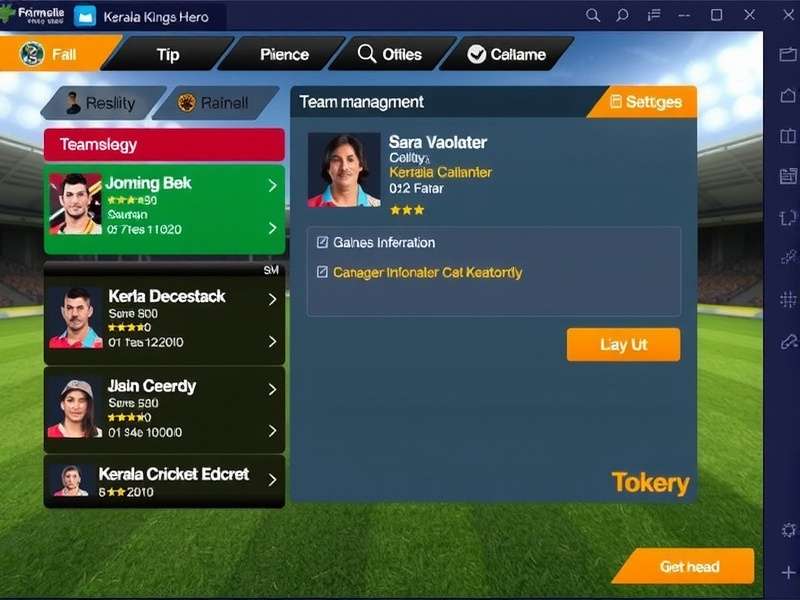 Kerala Cricket Kings Hero strategic planning interface