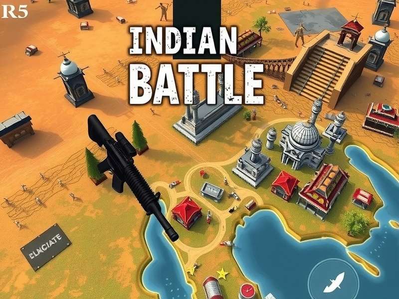 Indian CS Battle gameplay screenshot showing tactical combat