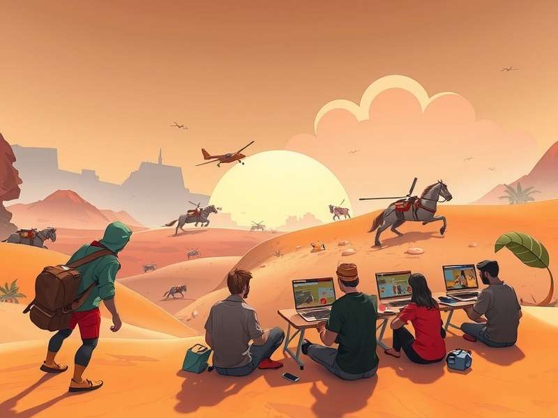 Thar Surge development team working on game design