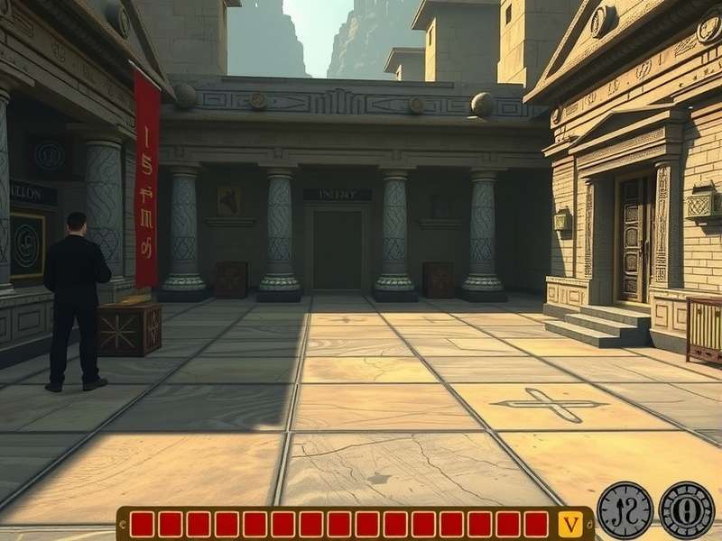 Puzzle Mechanics in Mystic Mausoleum Mystic Mausoleum puzzle interface showing ancient symbols