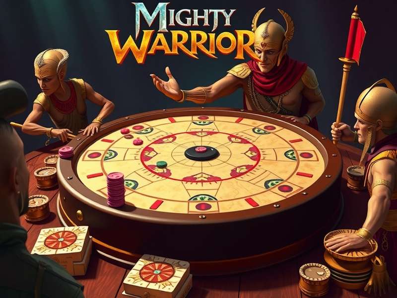 Mighty Carrom Warrior coin arrangement