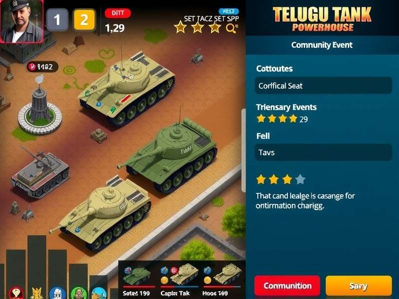 Telugu Tank Powerhouse customization interface