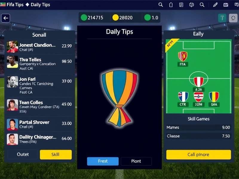 FIFA Mobile team chemistry display