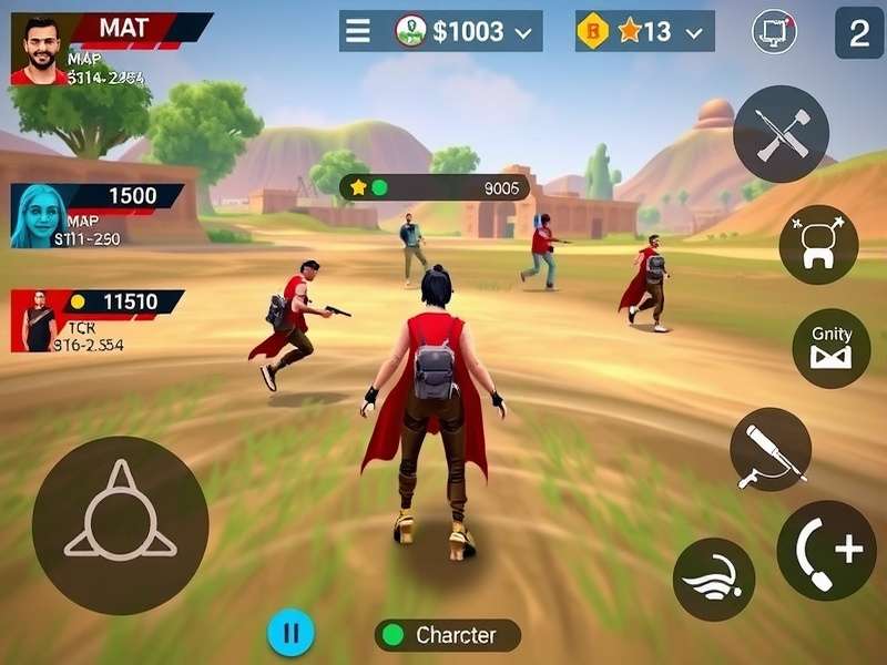 Bharat Warzone Challenge gameplay screenshot showing battle royale action