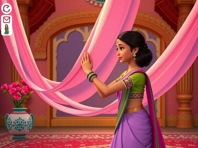 Sari draping tutorial in Sari Extravaganza By Tom