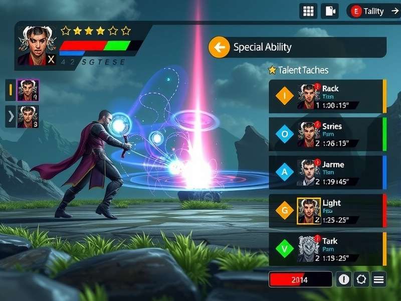 Goan Power Titan battle scene showing special ability effects