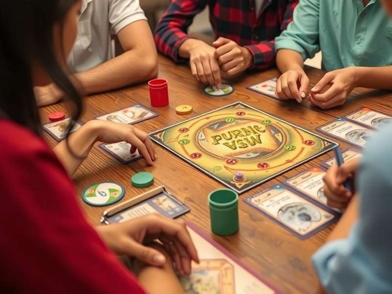 Family playing Puranic Pursuit board game together