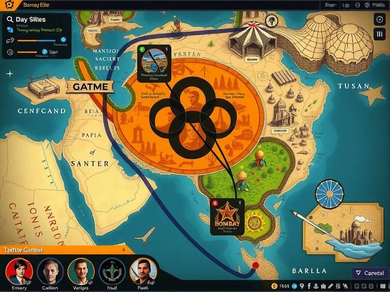 Bombay Elite gameplay interface showing strategic elements