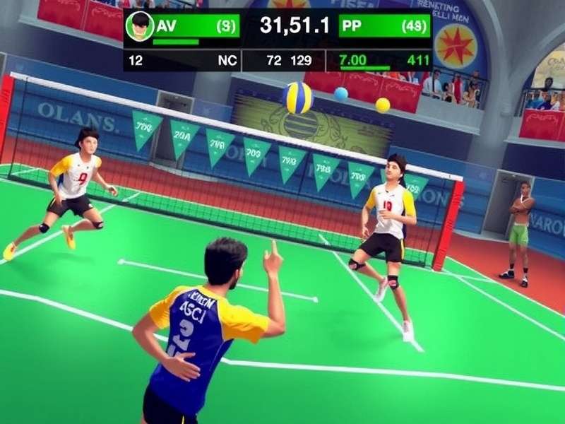 Volley Prime Champ India3 Gameplay Volley Prime Champ India3 gameplay screenshot showing intense volleyball action