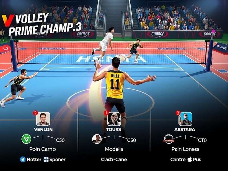 Volley Prime Champ India3 Features Volley Prime Champ India3 feature showcase highlighting various game modes