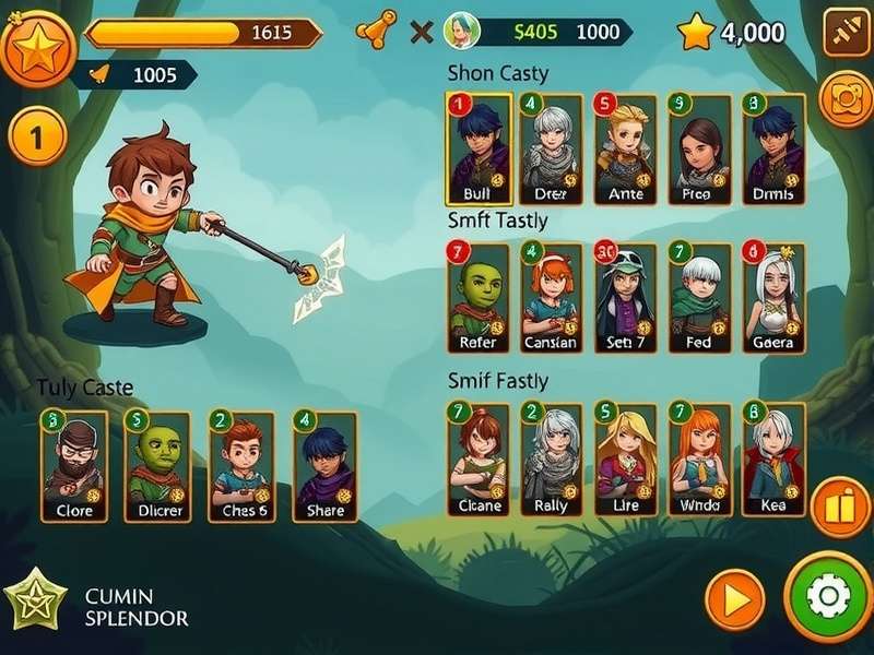Cumin Splendor Hero character roster showing diverse heroes