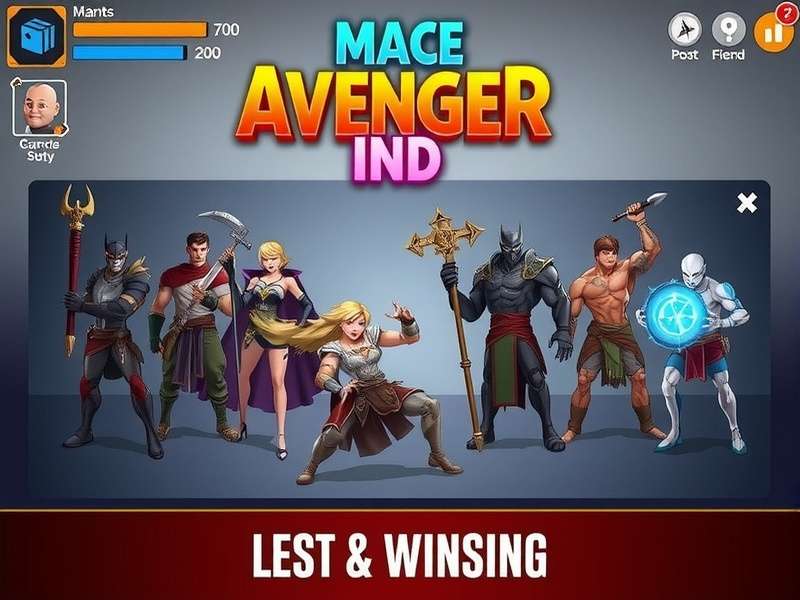 Mace Avenger Ind gameplay screenshot showing combat mechanics