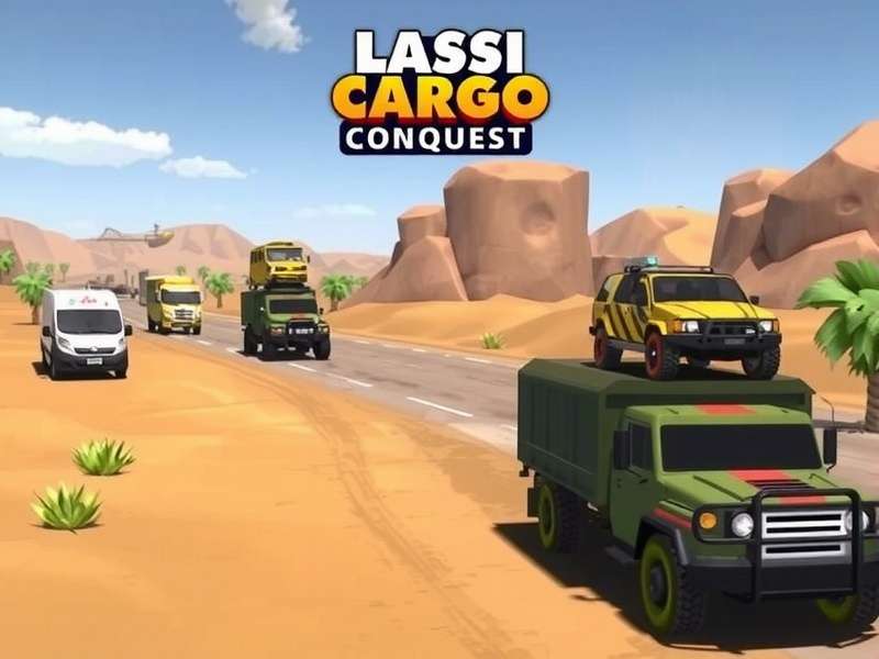 Lassi Cargo Conquest feature showcase with multiple vehicles