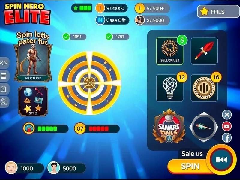 Spin Hero Elite multiplayer and social features interface