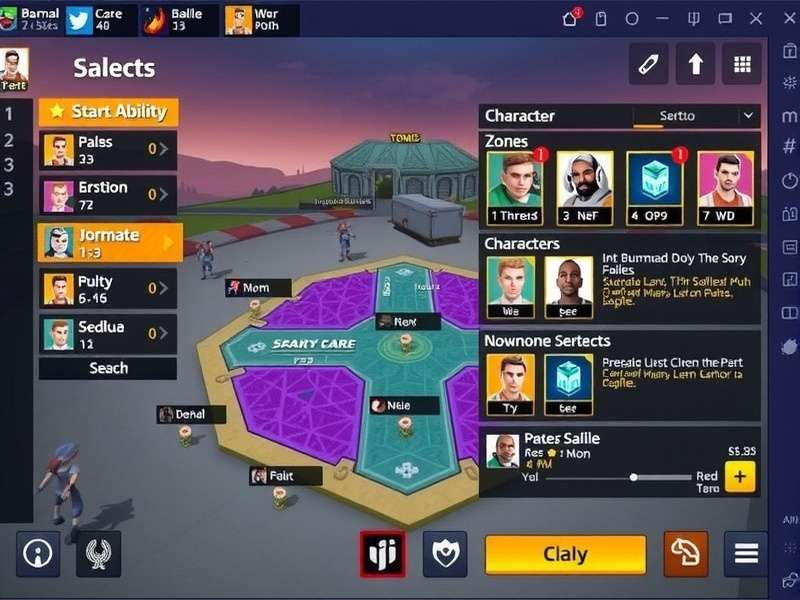 Barnala Battle Legends Game Map Barnala Battle Legends map showing different zones