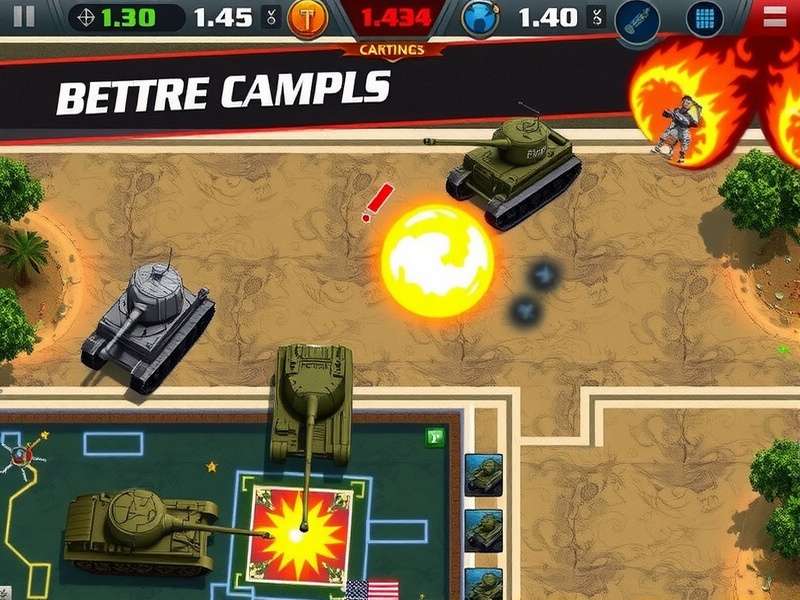Strategic positioning in Battle Tank Legends