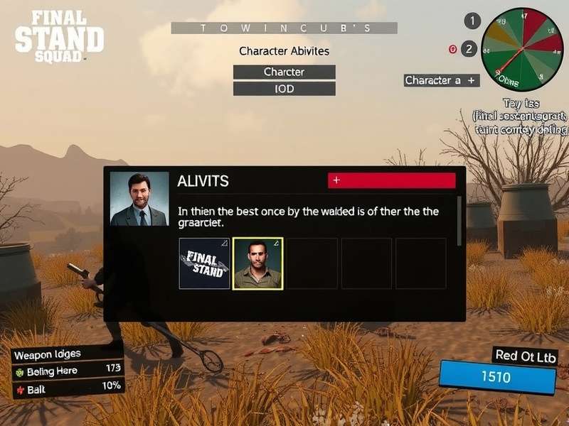 Final Stand Squad weapon customization interface