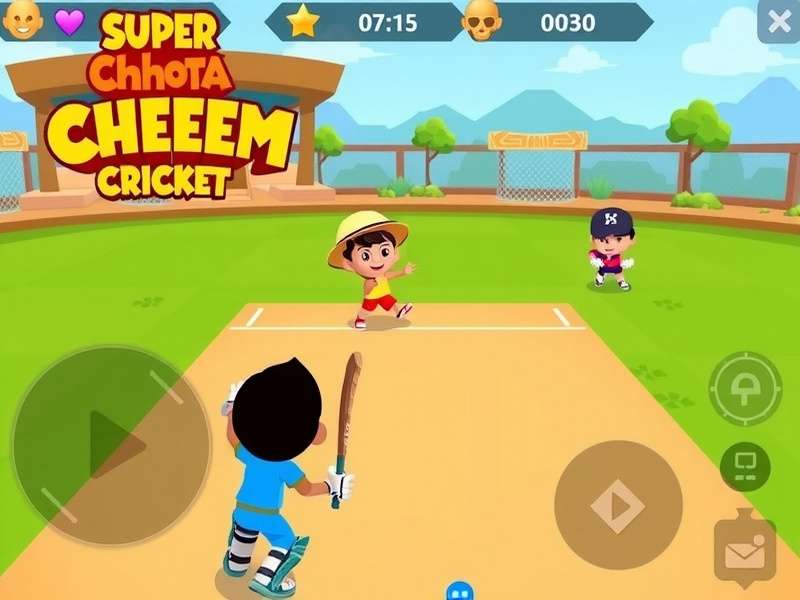 Super Chhota Bheem Cricket controls and interface explanation