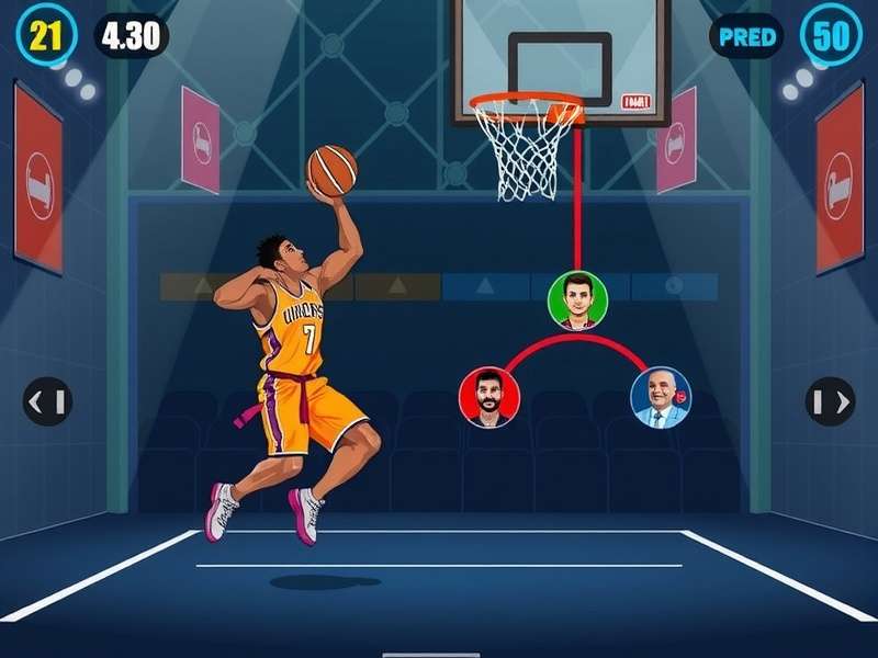 Dunk Showdown India gameplay screenshot showing character dunking