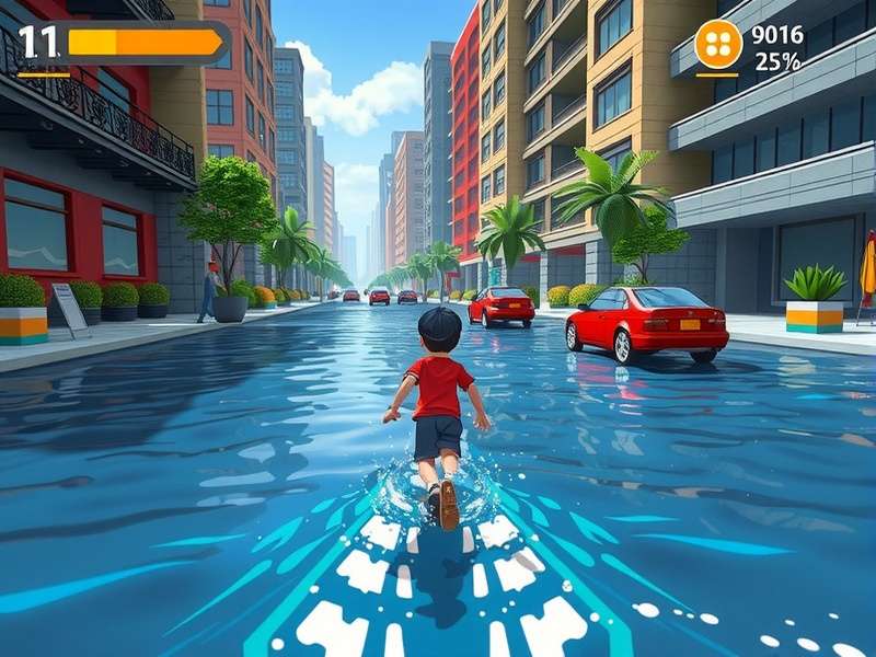 Rising Waters Run character customization screen showing diverse options