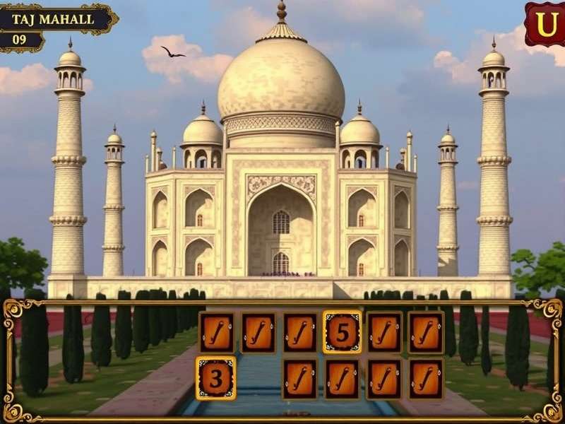 Taj Mahal Mysteries Unveiled gameplay screenshot showing historical exploration