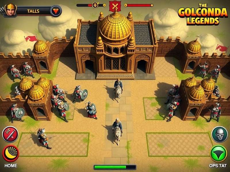 Golconda Fort recreation in Golconda Warrior Legends