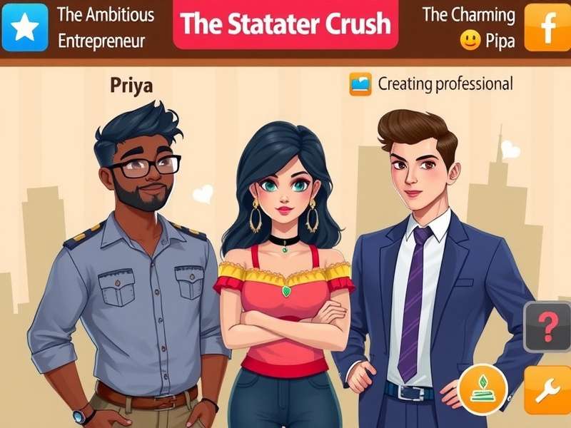 Urban Romance Crush gameplay screenshot showing character interaction