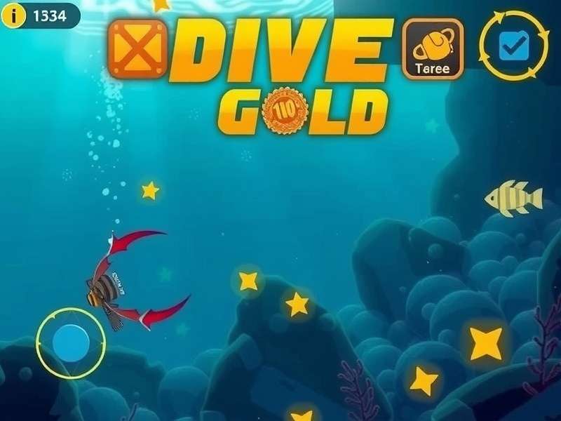 Dive For Gold controls and interface explanation