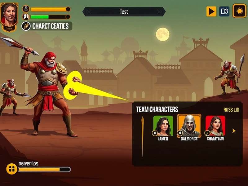 Aloo Gobi Gladiators character selection screen