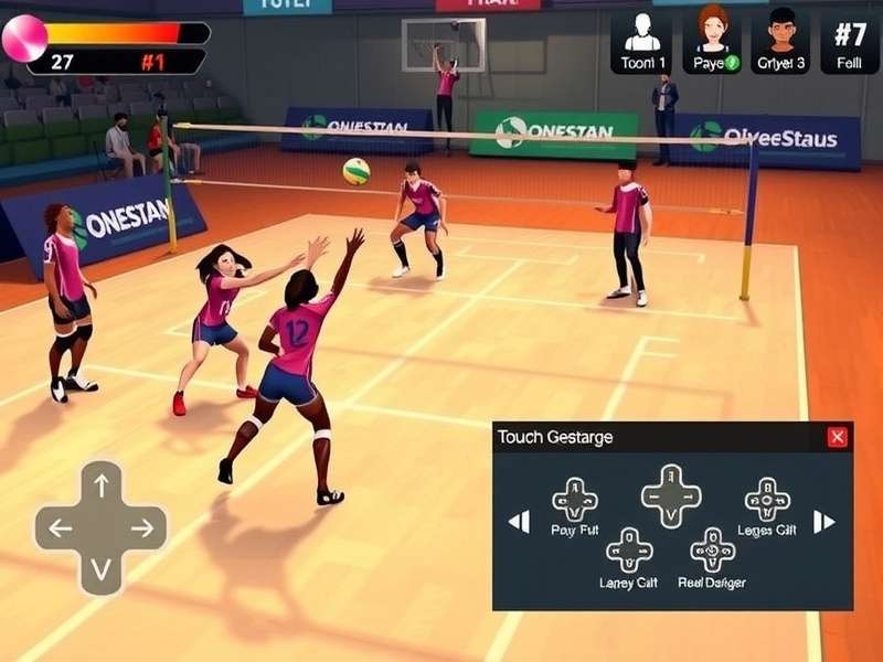 Volley Stars Pro India character selection screen showing diverse roster