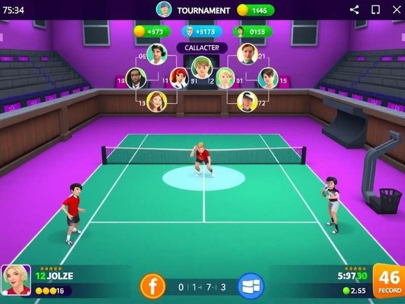 Tennis Clash Rival Showdown tournament interface showing bracket and rewards