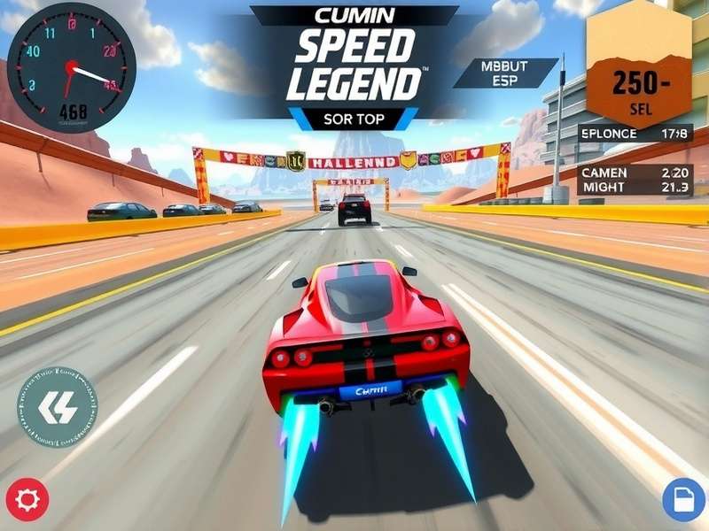 Cumin Speed Legend gameplay screenshot showing racing action