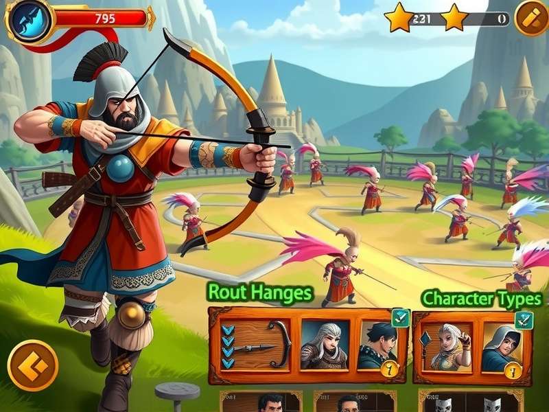 Heroic Archero Warriors character selection screen