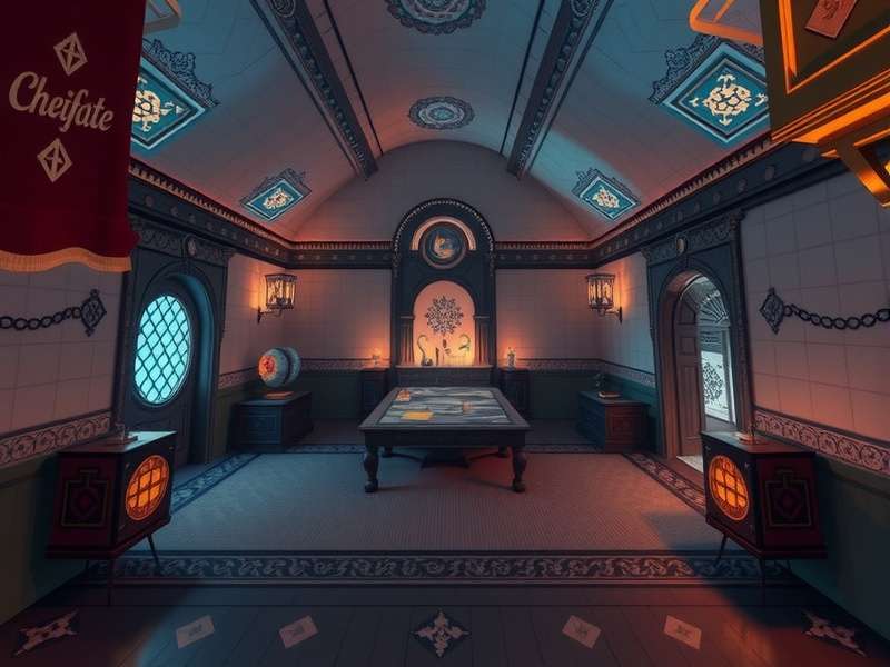 Architectural Details in Mystical Dwelling VR Mystical Dwelling VR architectural details and design elements
