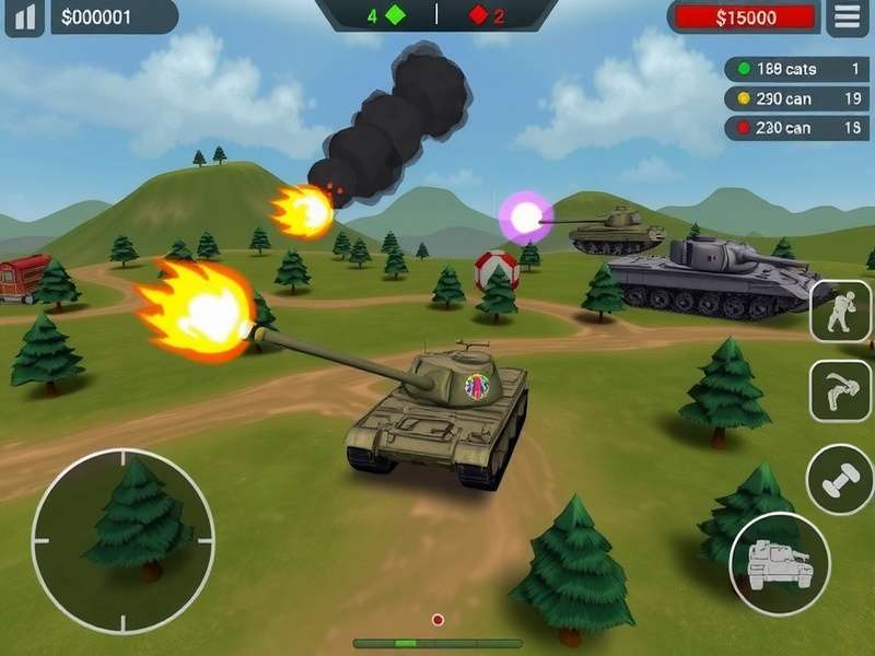 Desi Tank Fury Gameplay Desi Tank Fury gameplay screenshot showing tank battle