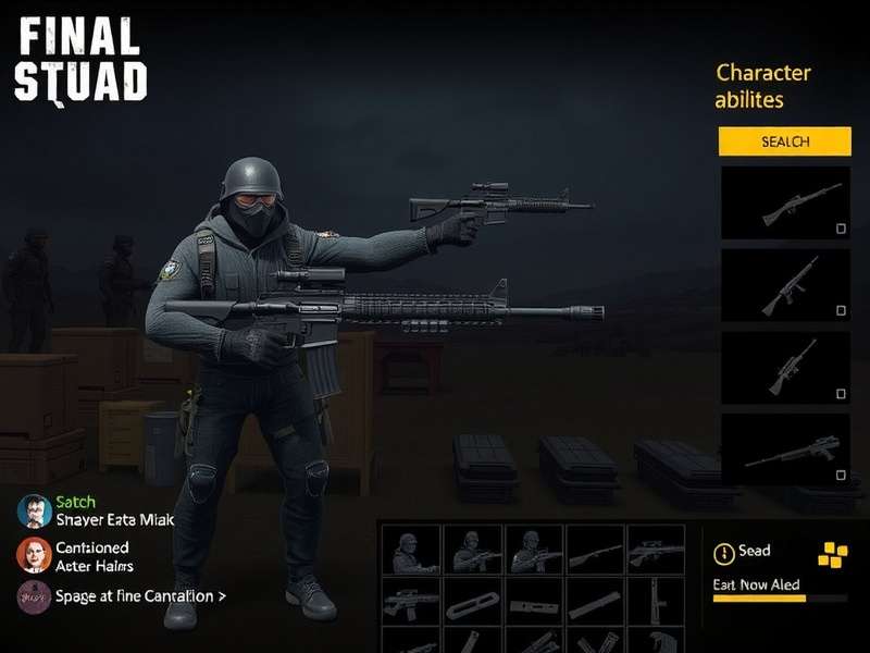 Final Stand Squad gameplay screenshot showing character selection
