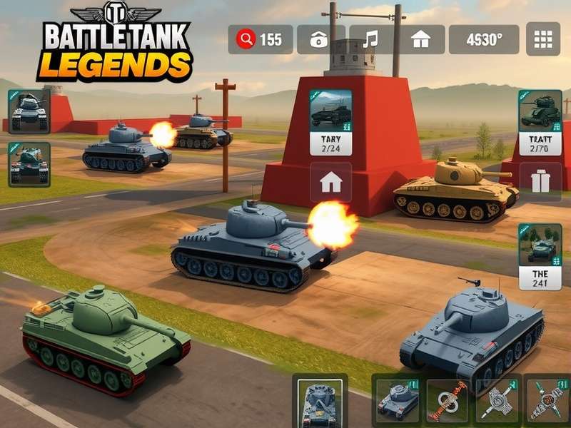 Different tank types in Battle Tank Legends