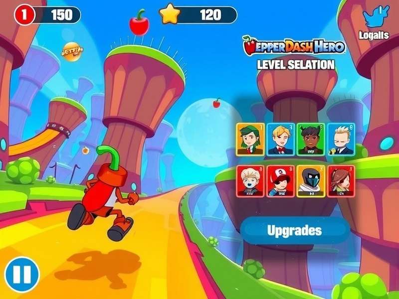 Pepper Dash Hero character selection screen showing multiple heroes