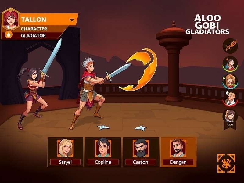 Aloo Gobi Gladiators gameplay screenshot showing character combat