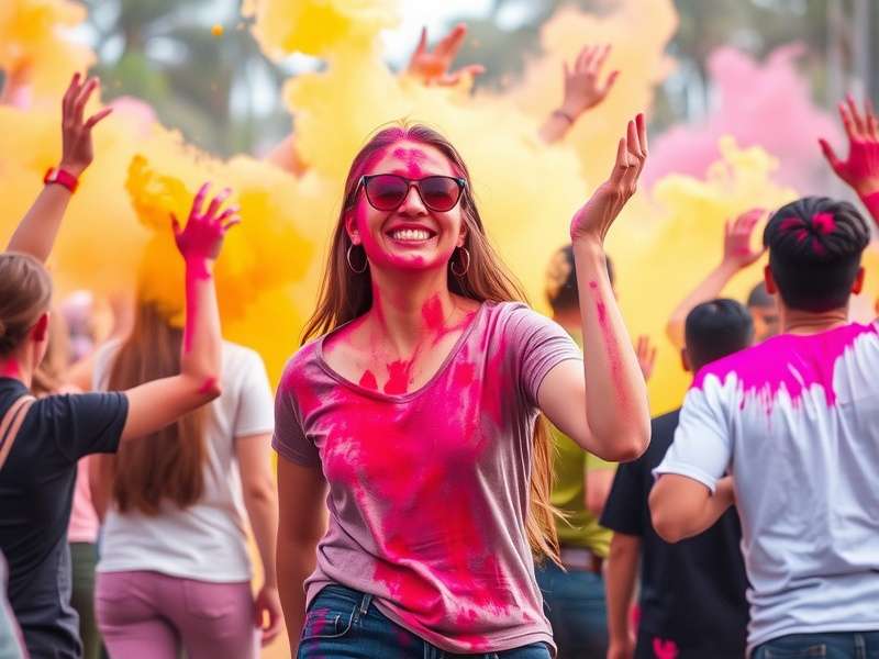 Natural colors used in Holi Color Challenge