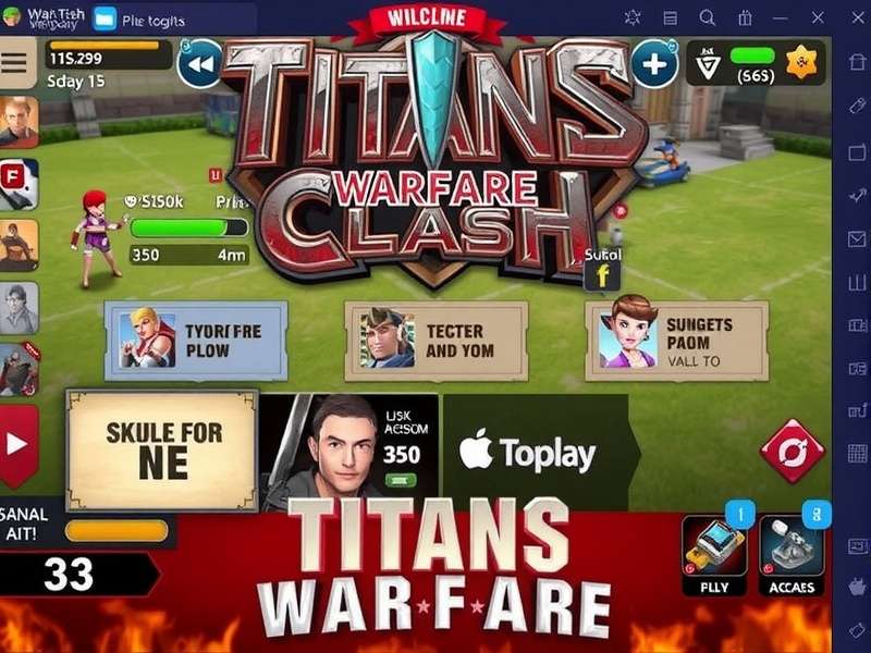 Titans Warfare Clash Game Interface Titans Warfare Clash Game Interface