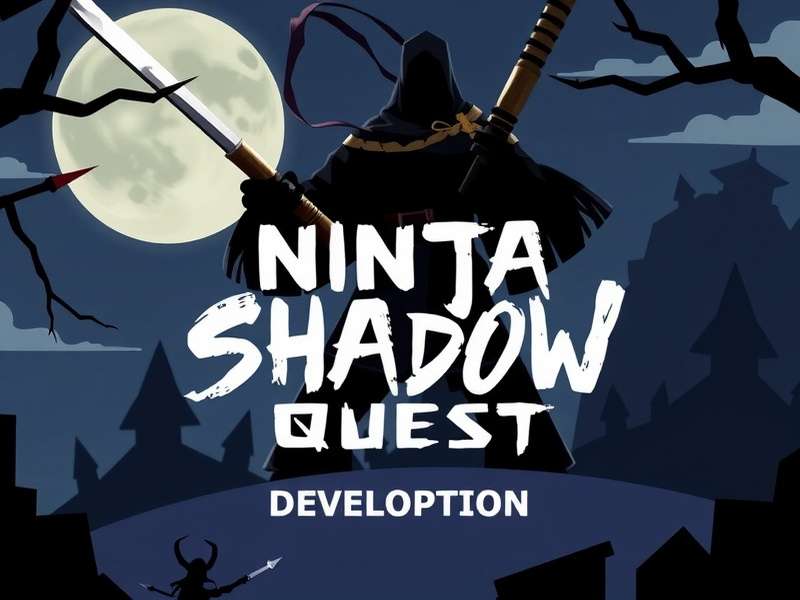 Ninja Shadow Quest Game Title Screen