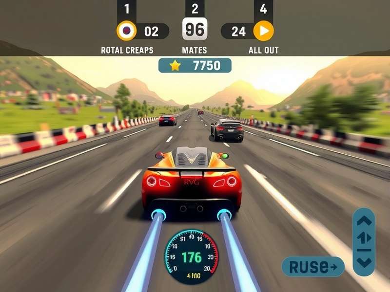 Speed Quest Barnala gameplay screenshot showing racing cars in action