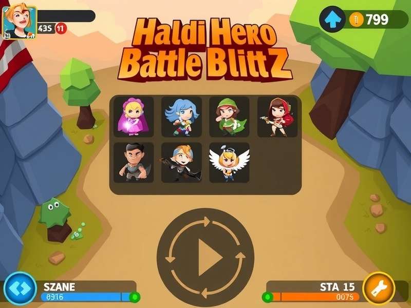 Haldi Hero Battle Blitz character selection screen showing diverse heroes
