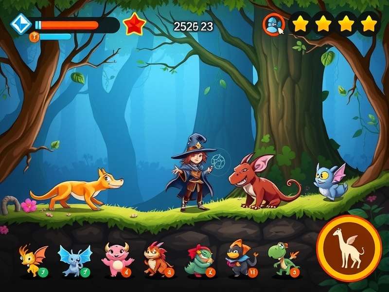 Enchanted Forest Challenge character using magical abilities