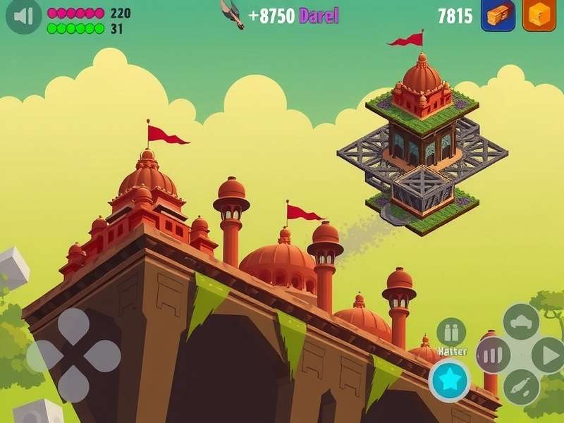 India Helix Rush Warrior gameplay screenshot showing helix tower