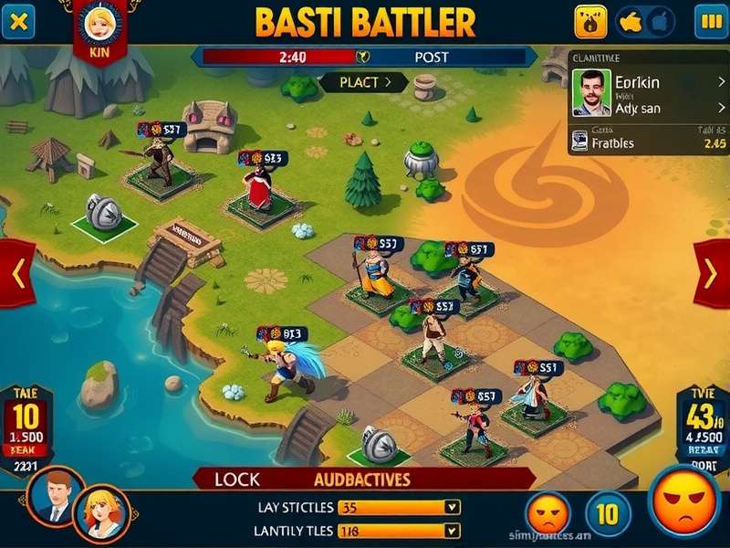 Basti Battler character selection screen showing diverse roster