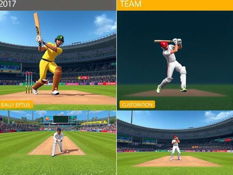 Team Customization in Cricket Legend Ind Cricket Legend Ind customization options showing team creation