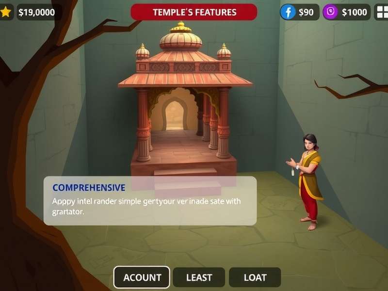 Character interactions in Ram Mandir Spiritual Quest